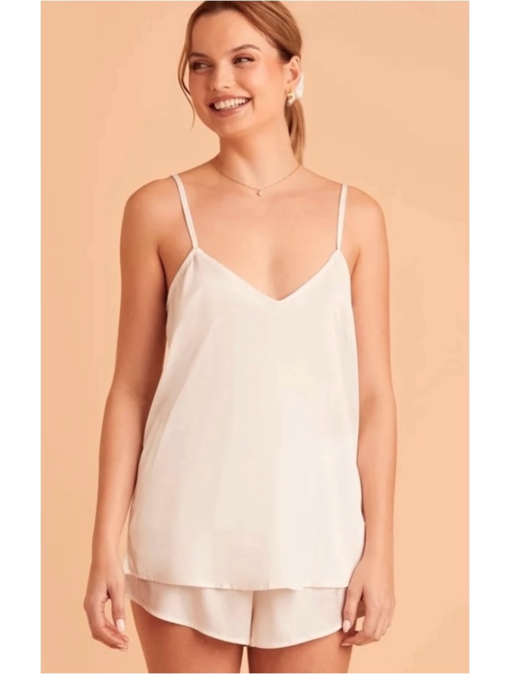 Birdy Grey Satin Sleep Camisole Top Medium